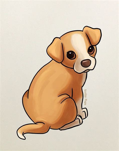 Dog Drawing Cute Easy