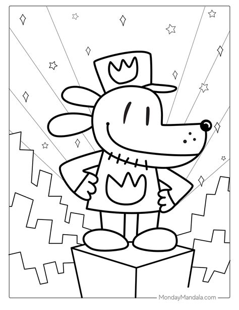 Dog Man Coloring Pictures