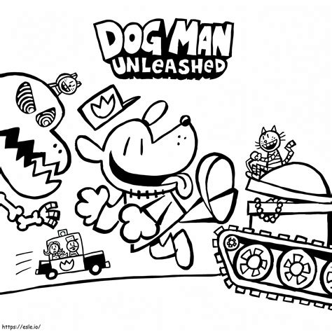 Dog Man Unleashed Pages Coloring Pages