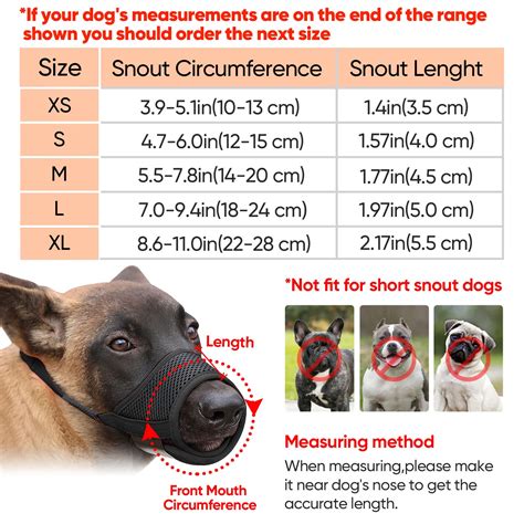 Dog Muzzle Size Chart: Recommend Sizing Guide By …