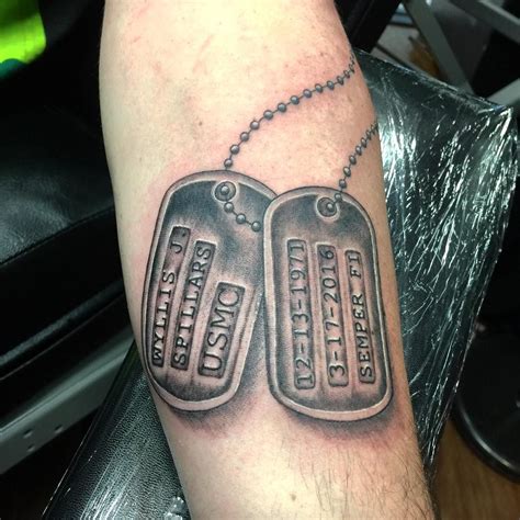 Dog Tag Tattoo Designs And MeaningsDog Tag Tattoo Ideas And Pictures