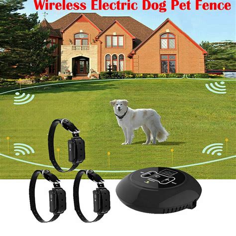 Dog fence wireless dog fence. The wireless dog fence delivers warning beep sounds or safe static stimulation as your dog walks out of the signal boundary. One transmitter can support 3 receivers simultaneously with 131-722FT 4-level customizable radius distance. No need to bury wire underground to set up the system. Our GPCT3849 pet wireless fence’s package … 