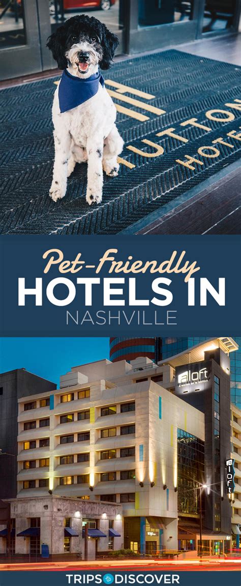 Dog friendly hotels in nashville. Explore the outdoors with your dog in Nashville’s dog-friendly parks and trails. Indulge in delicious food at the many dog-friendly restaurants with pet-friendly patios. Discover unique shops and boutiques that welcome dogs. Find comfortable accommodations at dog-friendly hotels and vacation rentals. 