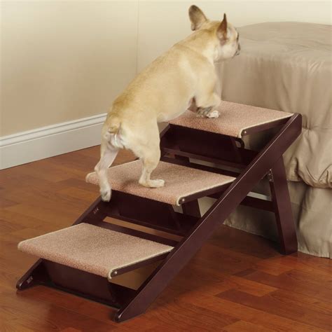 Best Non-Skid. MEJYJEM 3 Steps High-Density Foam Stairs. This foam dog ramp has a non-skid slope with wide stairs and is easy to assemble and clean. Get on Amazon. Easiest to Clean. Kphico High-Density Foam Pet Steps. This foam dog ramp is easy to disassemble and can be cleaned by hand or a washing machine.. 