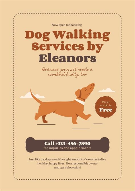 Dog walking flyers. Local SEO for Your Dog Walking Business. Advertising with Magnets. Creating the Perfect Pet Sitting or Dog Walking Business Card. Using Flyers to Grow Your Business. Time To Pet 14-day Free Trial. 4. Creating Your Business: Name, Logo, and Website. Your name, logo, and website are how customers identify you. 