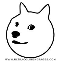 Doge Coloring Page Ultra Coloring Pages