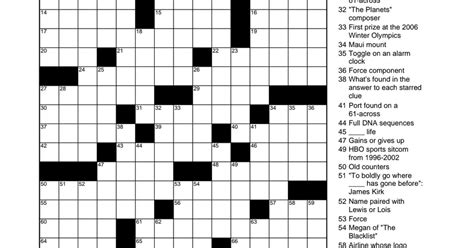 Doing Nothing Crossword