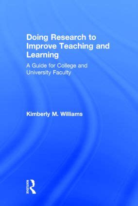 Doing research to improve teaching and learning a guide for college and university faculty. - Exploring professional cooking teacher s guide.