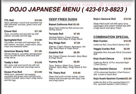 DOJO Japanese Restaurant is a restaurant located in Newport, Tennes