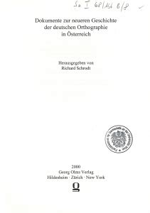 Dokumentate zur neueren geschichte der deutschen orthographie in österreich. - Cognitive psychology a student s handbook.