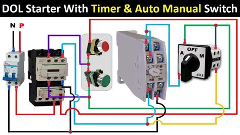 Dol starter wiring with auto manual switch. - Differential equation by shepley l ross solution.