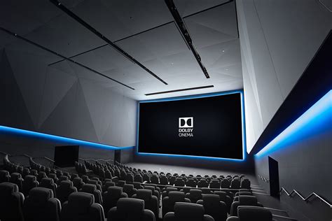 Dolby movie theater. Dolby Atmos auditoriums must support playback of full-range surround signals. To meet this specification standard, cinema surround loudspeakers with limited bass response require bass management. If bass management is used, the surround loudspeakers frequency response (±3 dB) must extend to 90 Hz or lower. 