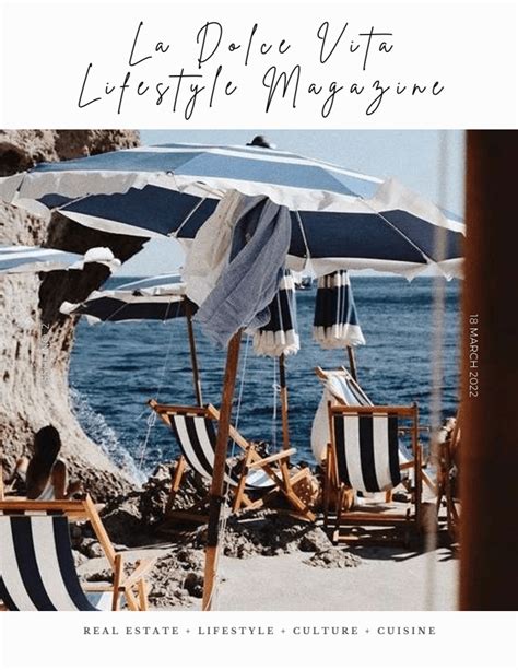 Dolce vita lifestyle. Dolce Vita Lifestyle Magazine – Issue 106. 3.22.2024 VIP LA DOLCE VITA LIFESTYLE MAGAZINE. 