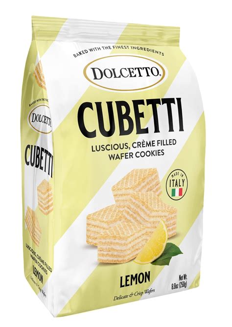 Dolcetto Cubetti Lemon Wafer Cookies, Creamy …