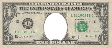 Dollar Bill Photoshop Template