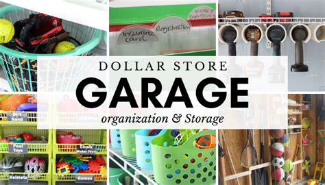 Dollar Store Garage Organization