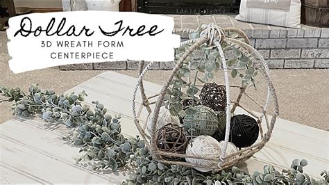 Dollar Tree 3D Wreath Form Project in 2021 Diy dollar tree decor