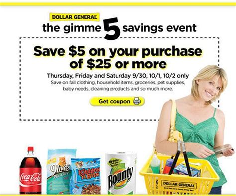 1 Dollar General digital coupon and 1 manufacturer digital coupon per item when using the store pick-up option; For more details about Dollar General coupon policies, visit their Help Center. 5. Save money at Dollar General by shopping on Saturdays . Head to Dollar General on Saturday and you’re sure to save even more. That’s …