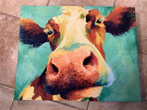 Dollar general cow picture. Dollar General Smiling Cow Canvas Picture Measures 16 inches by 20 inches Ships Fast within 24 Hours of Payment (Monday thru Friday) Smoke Free Pet Free Environment Condition: New, Modified Item: No, Custom Bundle: No, Subject: Cows, Non-Domestic Product: No 