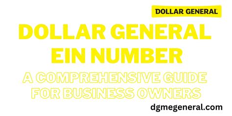 Dollar general ein number. Unique Site ID: 00-694-6172: Company Name: Dollar General Corporation: Tradestyle: Dollar General: Top Contact: Restricted: Title: Restricted: Street Address: 