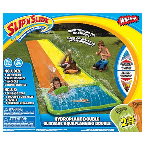 Dollar general slip n slide. Inflates with Blower in Minutes. Automatic Waterfall Cascades Water. Water Cannon Unleashes A Refreshing Spray. Air Cushioned Surface That Gently Supports Sliders. 30ft Length Slip ‘N Slide. Share Print. Delivery. Arrives approximately 5 - 7 business days from time of order. Add to List. 