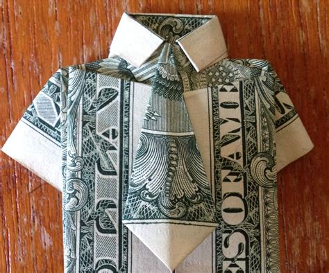 Dollar origami shirt and tie. Jun 1, 2016 - Origami Money folding: Shirt and Tie! 
