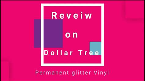 Dollar tree permanent vinyl reviews. Check out this honest review of the dollar tree crafters square permanent vinyl. This is only my opinion and my thoughts. I want you to try it out as well so you can see the difference... 