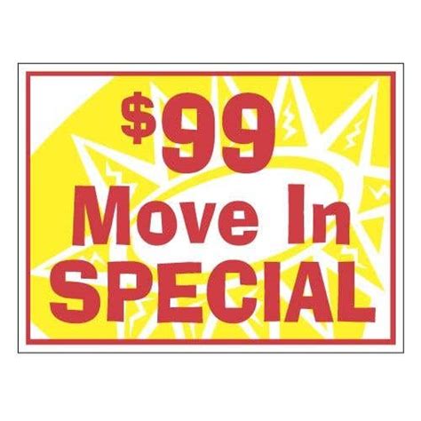Dollar99 move in specials. About This Property. *$99 move-in Special - only pay $99 for TWO MONTHS* (Promo does not affect Security Deposit, or other charges, promo also not applicable when a High Risk Deposit is required.) The Move-in Special ends on May 20th! 