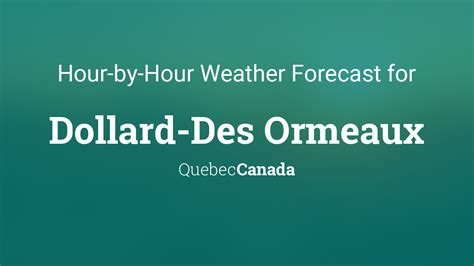 Dollard-des-Ormeaux, Quebec, Canada Weather Forecast …