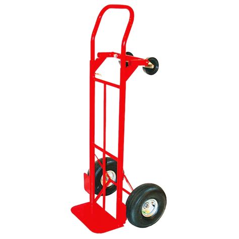 The UpCart Lift has solid construction with powder coated aluminum frame with cast aluminum platform. Designed to reduce effort while hauling 200lbs up and down stairs and over all terrains. Four position handle which extends up to 50 inches. Built for maximum productivity with durable dual-layer rubber tires. Large easy-to-hold grips.. 