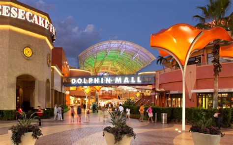 Dolphins mall. At Miami's largest outlet mall, you'll find designer wares at discounts from over 240 international brands and high-end department stores like Neiman Marcus Last Call. … 