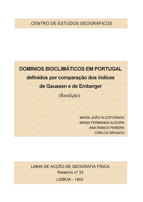 Domínios bioclimáticos em portugal definidos por comparação dos indices de gaussen e de emberger. - Parkinsons disease the complete guide for patients and caregivers.