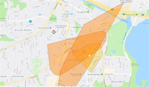 Dom power outage. Highwinds caused 6000 + customer outages in Northern Virginia. Our crews are working as quickly & safely as possible to restore power. Stay at least 30 feet away from downed lines. Please report outages on @DominionEnergy app or website, or call: 866-366-4357. 866-DOM- HELP. 