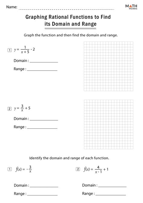 Domain Of Rational Functions Worksheet DOMAINVB
