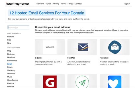 Domain by email. Getting started. Under Personalized email address, select Get Started. Tip: If you have a Microsoft 365 Family subscription, people you've shared the subscription with can also set up a personalized email address with your connected domain. After you've set up your domain, people you've shared with will see an option to add a personalized email ... 