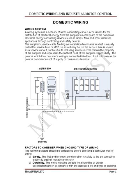 Domestic electrical installation pdf  In dealing with the electrical An...