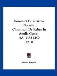 Dominici de gravina notarii chronicon de rebus in apulia gestis. - Acc557 financial accounting solutions manual 8th edition.
