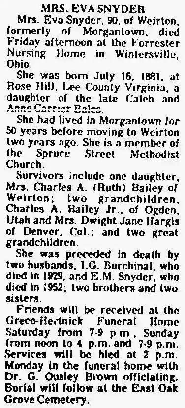 December 17, 2023 1:15 pm by Submitted to The Dominion Post. Elizabeth "Betty" Mary Taylor, 97, of Morgantown, departed this life surrounded by her loving family on Thursday, Dec. 14, 2023 ...