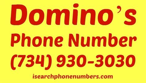 Call Domino's for pizza and food delivery 