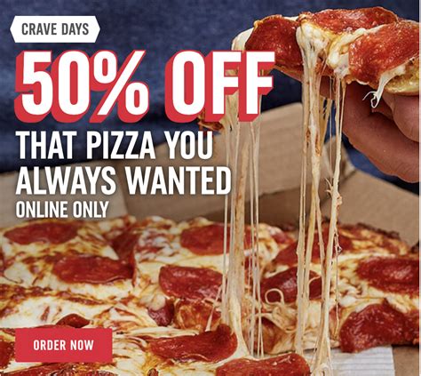 Domino's selling pizzas for half price this week