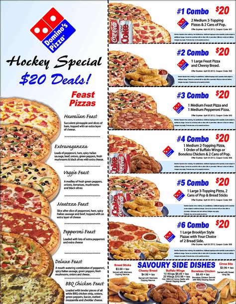 Dominos Menu
