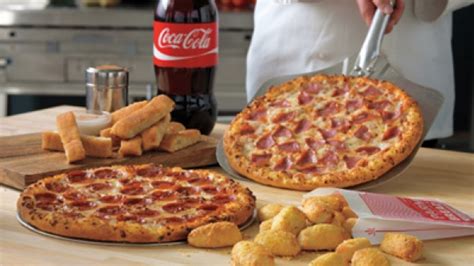 Dominos perfect combo deal. For $7.99 each, carry out all pizzas with 1 topping on any of 5 crusts, 8-piece wings or boneless chicken, and Dips and Twists Combos. Excludes XL & Specialty Pizzas. Crust availability varies by size. Local stores may charge extra for some toppings and sauces. 50%. 