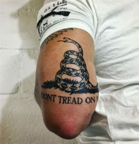 40 Dont Tread On Me Tattoo Designs for Men [2024 Guide] Explore individual liberty and freedom with these don’t tread on me tattoo designs for men. Discover cool masculine yellow Gadsden flag ink ideas.. 
