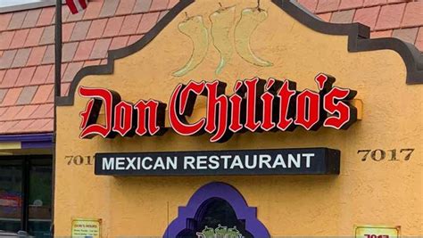 Don chilito. Dec 10, 2021 · Don Chilito's Mexican Restaurant, a Mission mainstay for more than 50 years, is saying goodbye on Friday. But fans will still be able to get their chili con queso dip and other favorites — by ... 