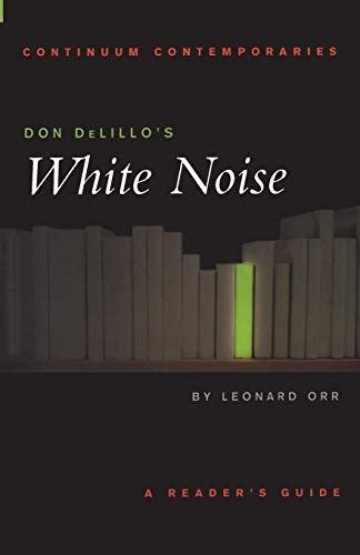 Don delillos white noise a readers guide continuum contemporaries. - Samsung led tv service manual download.