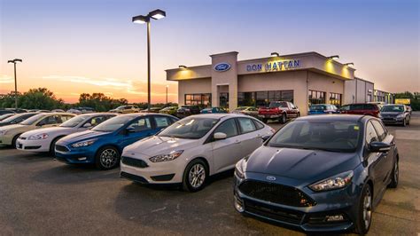 Explore the custom car parts at Don Hattan Dealerships to find the components you need to enhance your vehicle. ... Don Hattan Ford. 10004 SW HWY 54 Augusta, KS 67010. Sales Hours. Monday - Thursday: 9:00AM - 8:00PM Friday: 9:00AM - 7:00PM Saturday: 9:00AM - 6:00PM Sunday: Closed..