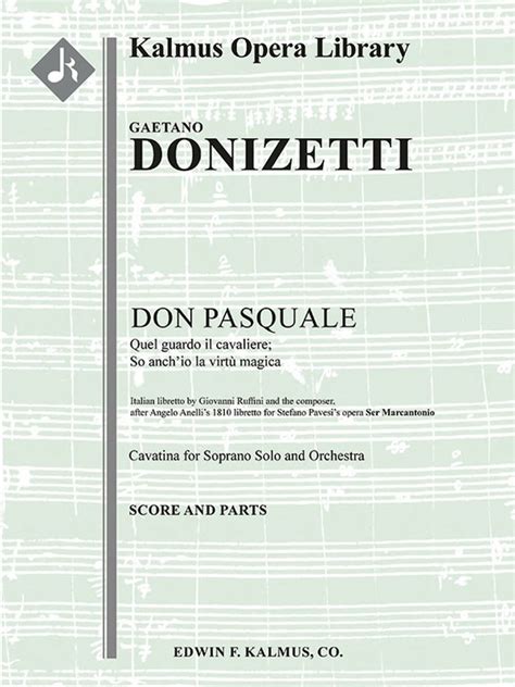 Don pasquale act i aria soprano quel quardo il cavaliere. - Hbr guide für ein effektives feedback hbr guide series.