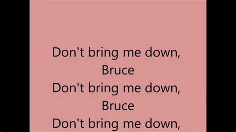 Don t bring me down lyrics. Things To Know About Don t bring me down lyrics. 