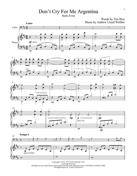 Don t cry for me argentina from the opera musical evita piano solo sheet music music by andrew lloyd webber. - Hyundai getz service repair workshop manual 2002 2010.