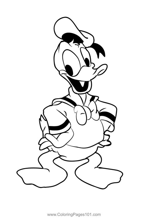 Donald Duck Coloring Page